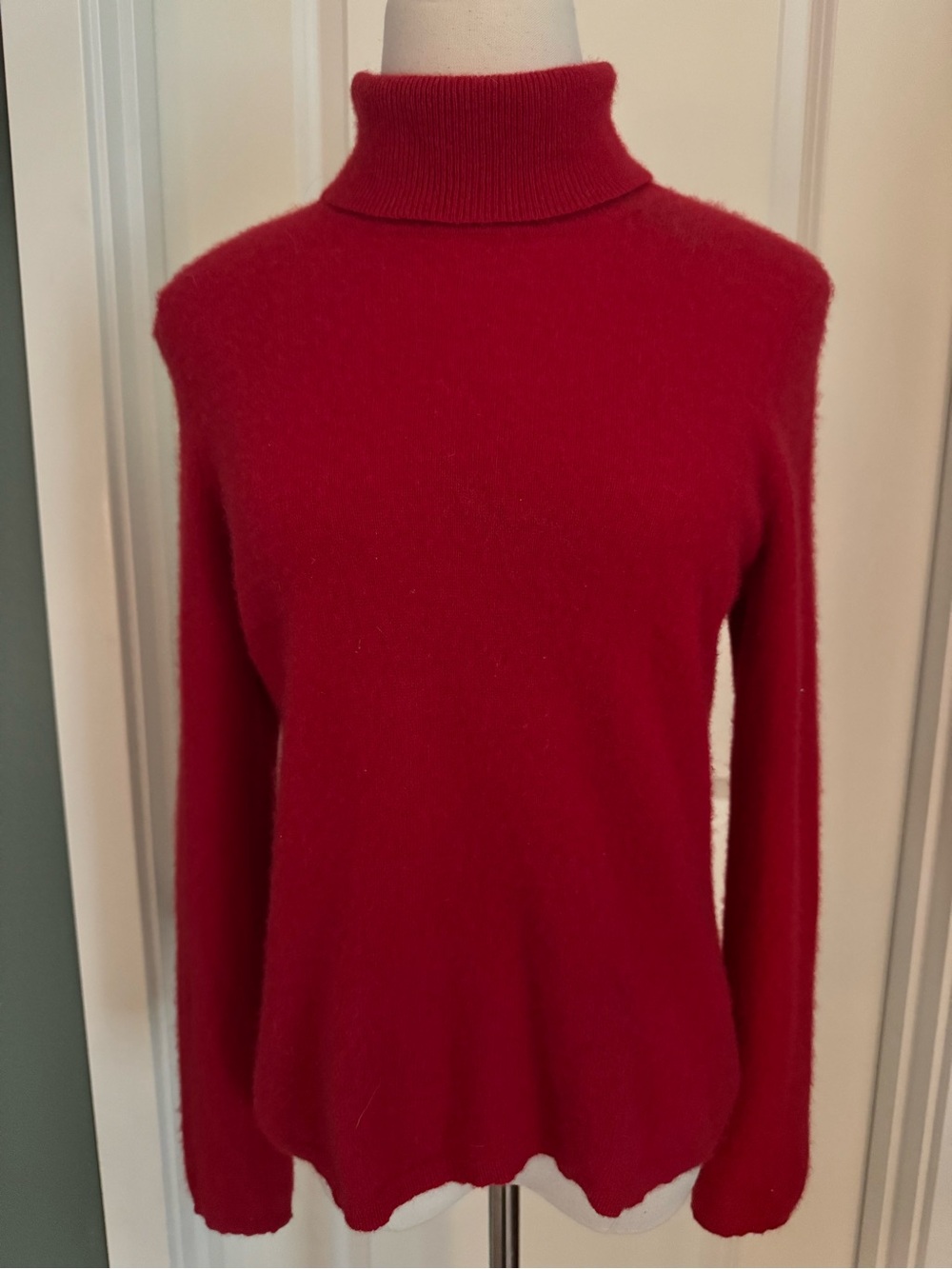 Charter Club Luxury Red Turtleneck Cashmere Sweater
